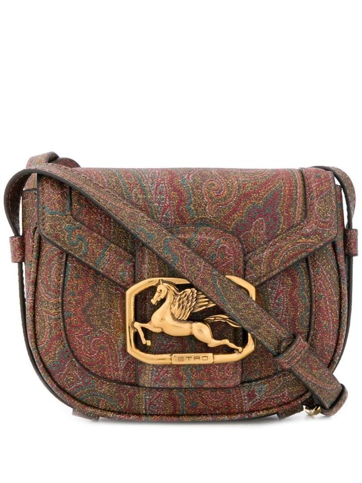 Etro Pegaso Paisley-print Bag - Brown