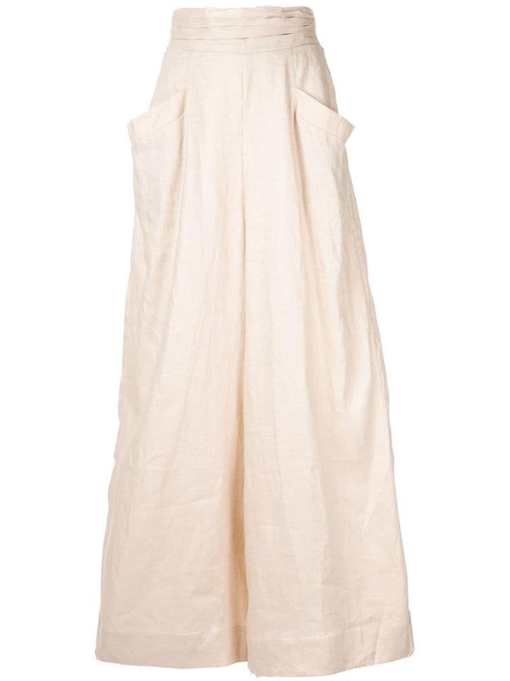 Aje Carolyn High-waisted Trousers - Neutrals