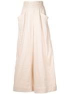 Aje Carolyn High-waisted Trousers - Neutrals