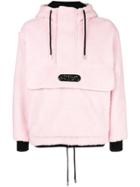 Gcds Fleece Hooded Sweathshirt - Pink & Purple