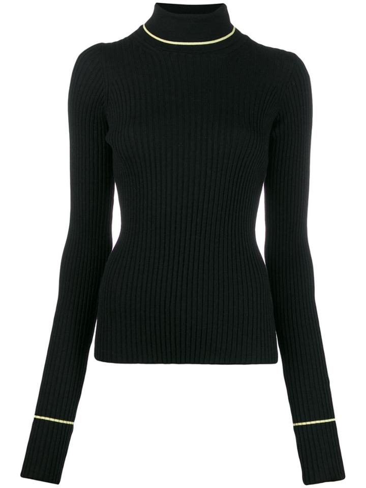 Maison Margiela Turtleneck Ribbed Jumper - Black