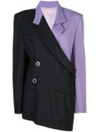 Natasha Zinko Two-tone Roll Around Jacket - Blue
