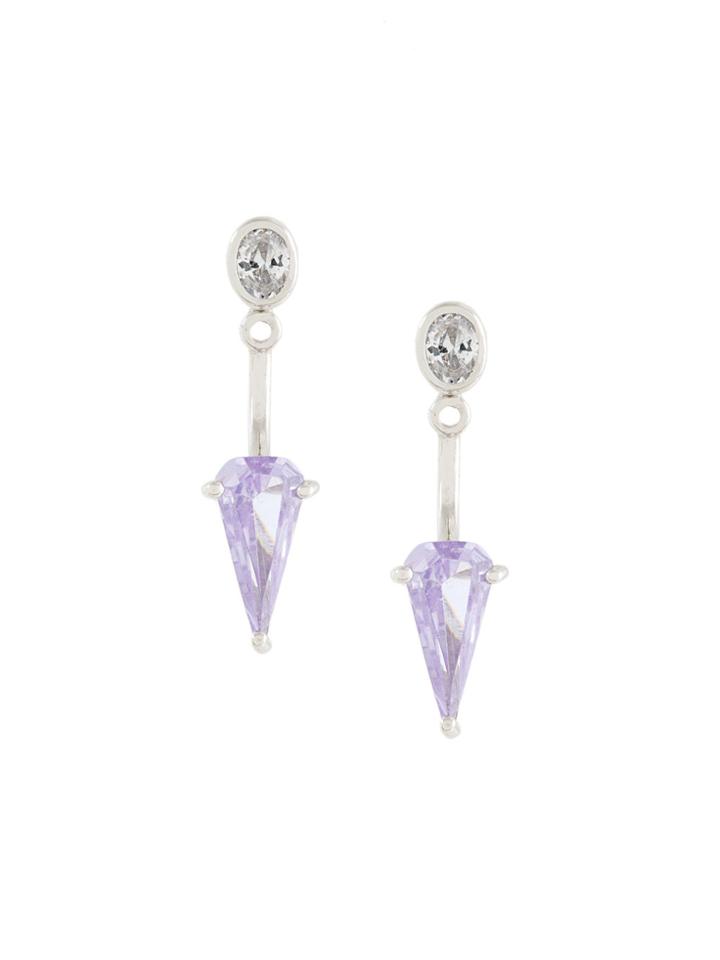 V Jewellery Drew Ear Jackets Earrings - Metallic