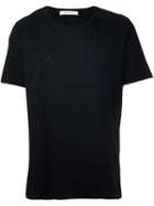 Pierre Balmain Embroidered Logo T-shirt, Men's, Size: 44, Black, Cotton