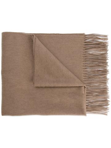 Estnation Fringed Scarf - Brown