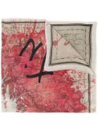 Faliero Sarti World Map Scarf - Grey