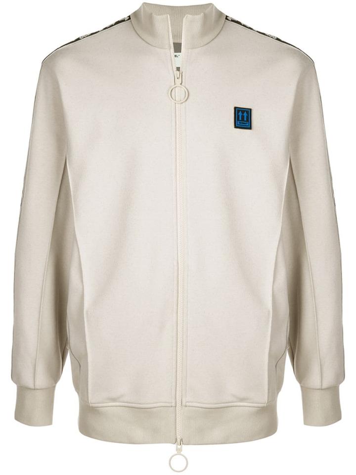 Off-white Incompiuto Logo Track Top - Neutrals