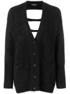 Diesel M-den Cut-out Details Cardigan - Black