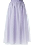 Red Valentino Tulle Layer Midi Skirt, Women's, Size: 44, Pink/purple, Polyamide/polyester/viscose/cotton