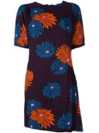 Msgm Flower Print Dress, Women's, Size: 38, Pink/purple, Polyester/viscose