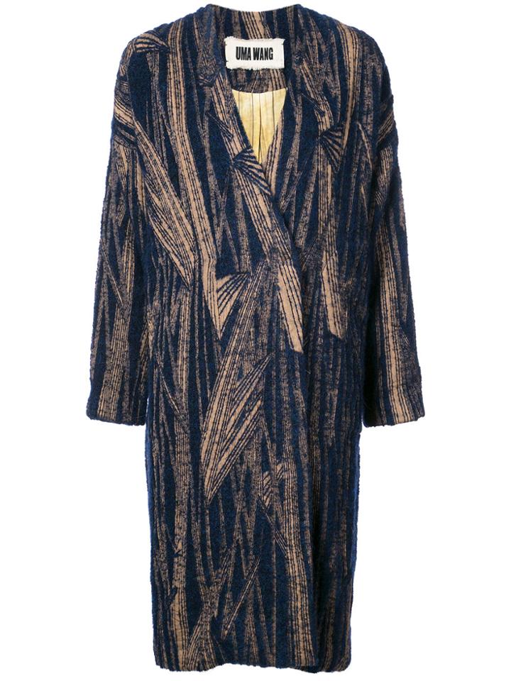 Uma Wang Cocoon Coat - Blue