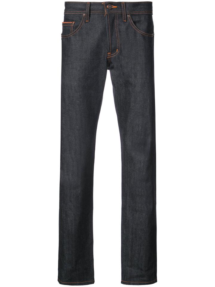 Naked And Famous Blanka Electric Surge Slim Jeans - Blue