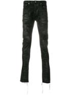 Mr. Completely Faded Frayed Jeans - Black