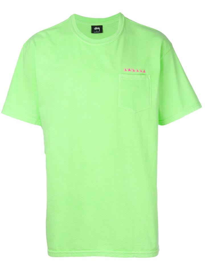 Stussy Logo Print T-shirt - Green