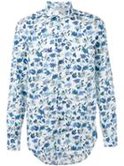 Eleventy - Floral Print Shirt - Men - Cotton - 42, Blue, Cotton