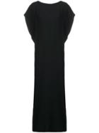 Poiret Low V-back Dress - Black
