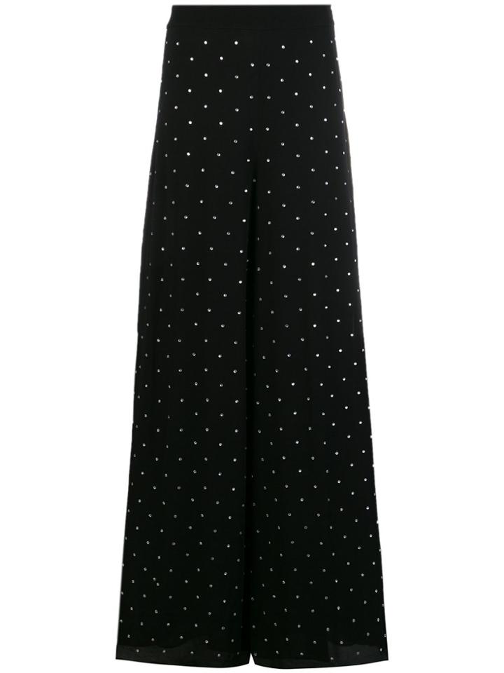 Temperley London Polka Dot Palazzo Pants - Black
