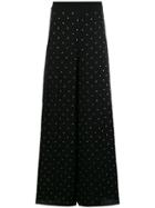 Temperley London Polka Dot Palazzo Pants - Black