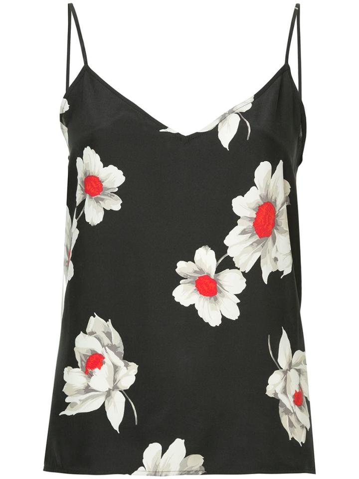 Equipment Layla Floral Top - Black