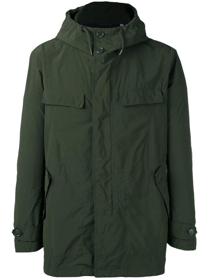 Aspesi Flap Pockets Hooded Jacket, Men's, Size: Medium, Green, Cotton/polyester/polyamide