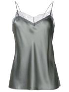 Vince Lace Embroidered Camisole - Grey