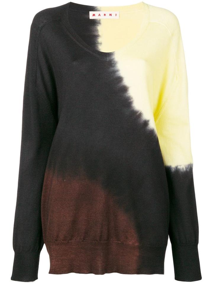 Marni Tie-dye Sweater - Black
