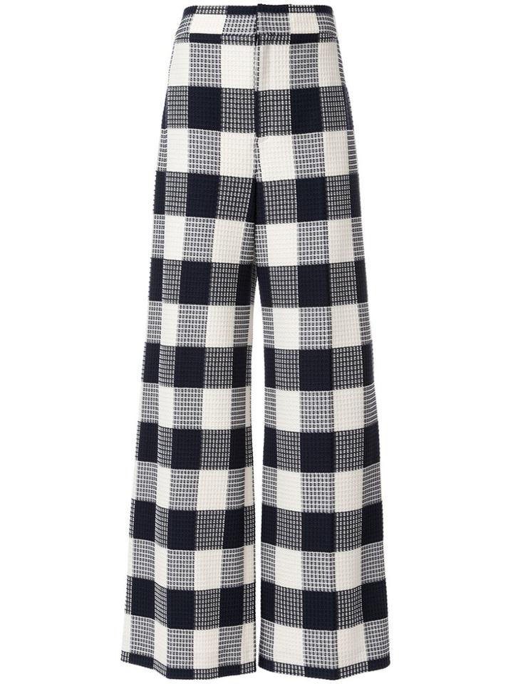 Roland Mouret Delano Wide-leg Trousers - Blue