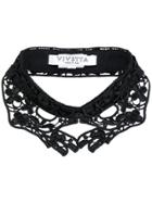 Vivetta Detachable Lace Collar - Black