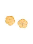 Susan Caplan Vintage 1970s Vintage Barrera Gold Floral Clip-on