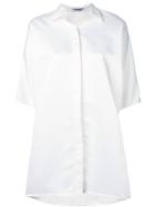 Styland Oversized Shirt Dress - White