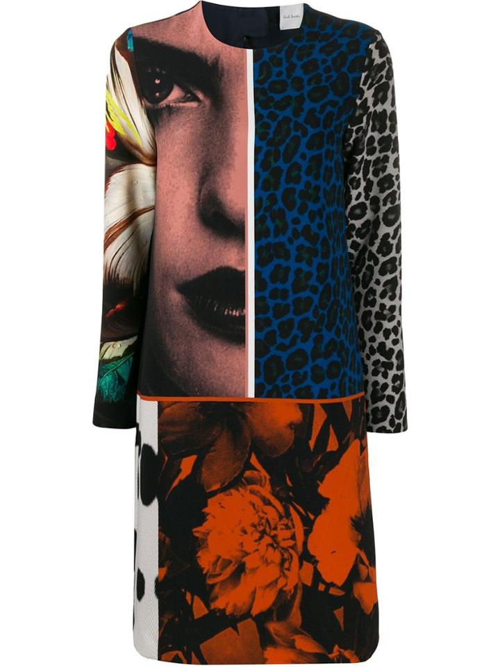 Paul Smith Multi-print Shift Dress - Black