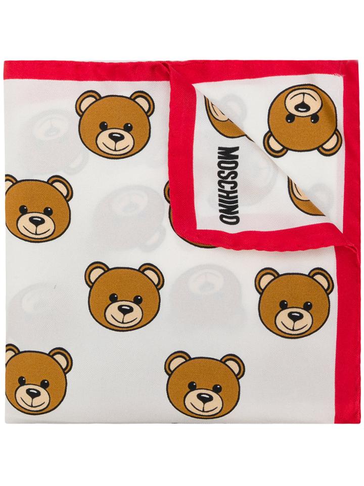 Moschino Teddy Print Pocket Square - Multicolour