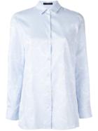 Etro Paisley Print Shirt, Women's, Size: 46, Blue, Cotton