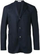 Boglioli Patch Pockets Blazer, Men's, Size: 58, Blue, Wool/acetate/cupro