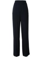 Maison Margiela Stretch Straight Trousers, Women's, Size: 42, Blue, Viscose/spandex/elastane
