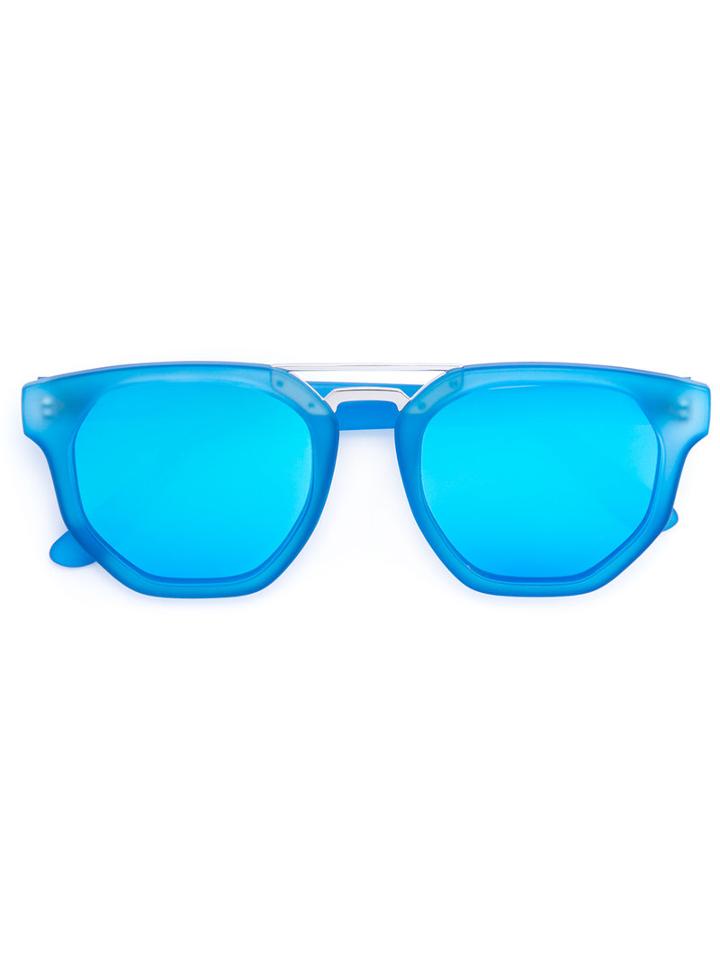 Le Specs Thunderdome Sunglasses, Women's, Blue, Plastic