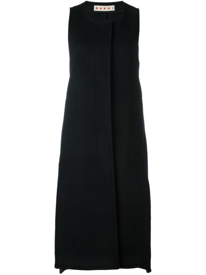 Marni Fluted Sleeveless Jacket