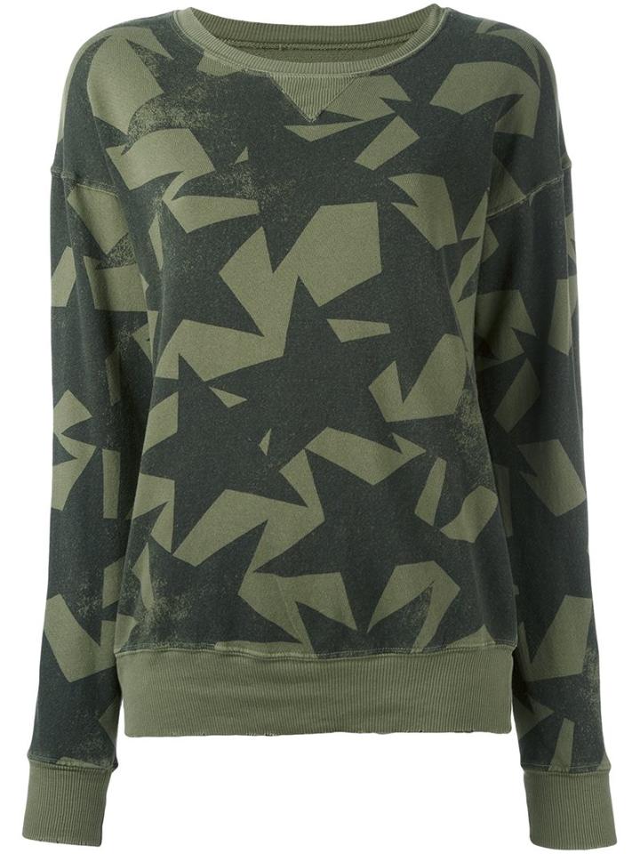 Current/elliott 'the Collegiate Starstruck' Sweatshirt, Women's, Size: 0, Green, Cotton