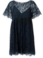 P.a.r.o.s.h. Rift Dress, Women's, Size: Medium, Blue, Cotton/viscose/polyimide/polyester