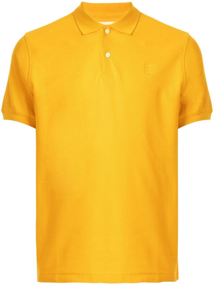 Kent & Curwen Embroidered Logo Polo Shirt - Yellow