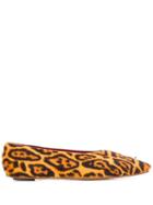 Marni Sheepskin Ballerina Shoes - Yellow