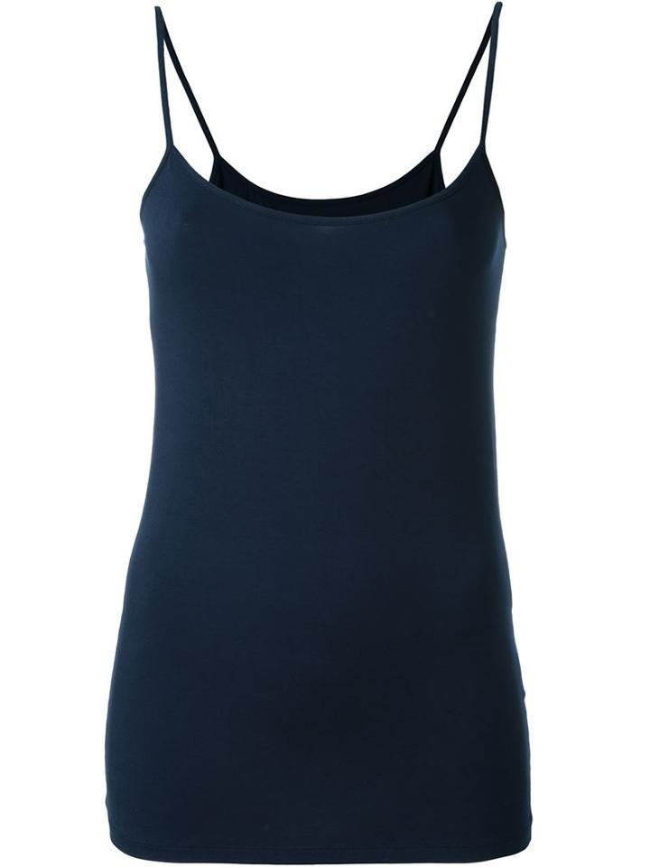 Majestic Filatures Spaghetti Strap Top, Women's, Size: 3, Blue, Spandex/elastane/viscose