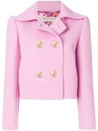 Emilio Pucci Boxy Button-embellished Jacket - Pink & Purple
