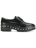 Schutz Pearl Embellished Oxford Shoes - Black