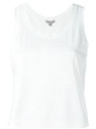 Calvin Klein Jeans - Logo Print Cropped Tank - Women - Cotton - M, White, Cotton