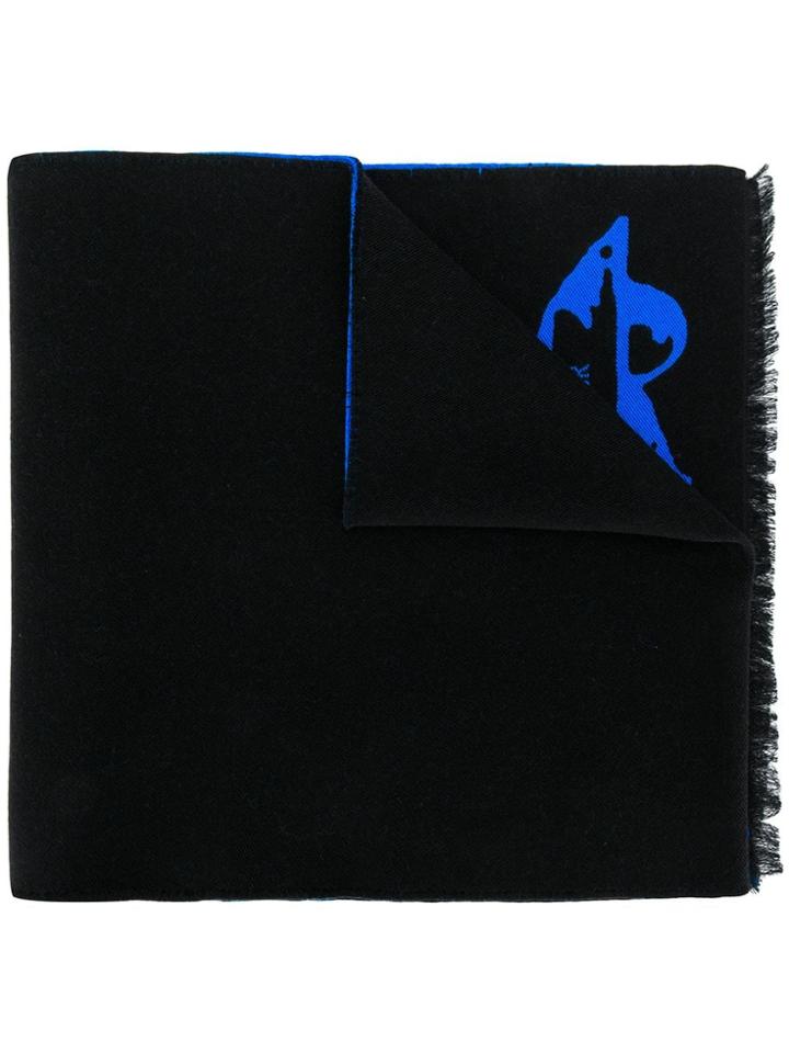 Valentino Undercover Intarsia Scarf - Black
