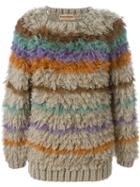 Issey Miyake Vintage Fluffy Striped Sweater