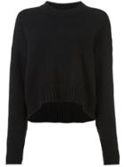 Proenza Schouler Wool Cashmere Crewneck Sweater - Black