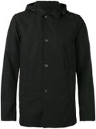 Aspesi - Hooded Rain Jacket - Men - Cotton/polyester - L, Black, Cotton/polyester