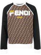 Fendi Ff Print Sweatshirt - Black